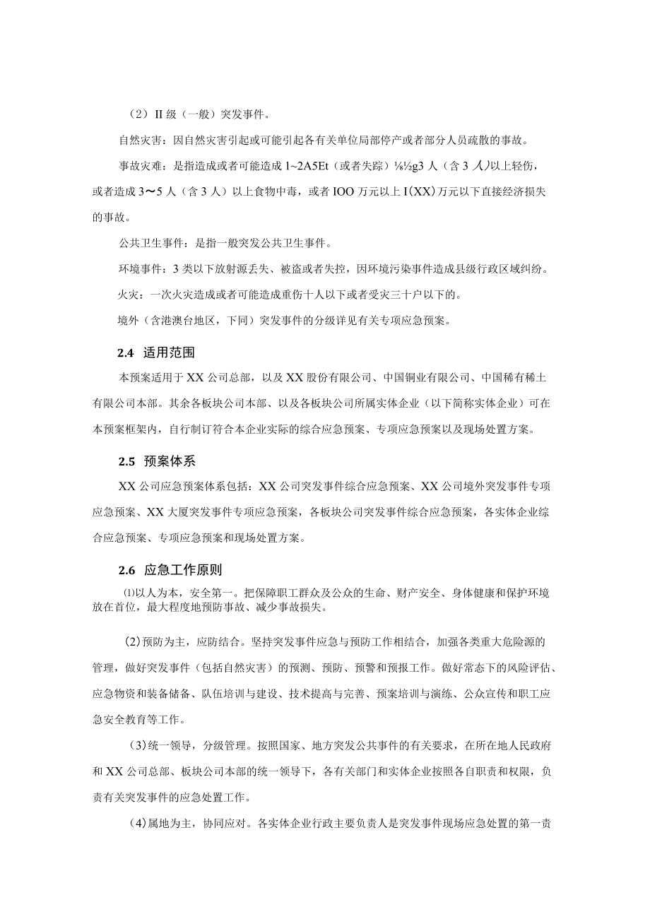 公司突发事件综合应急预案.docx_第2页