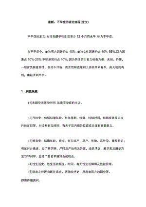 最新：不孕症的诊治流程（全文）.docx