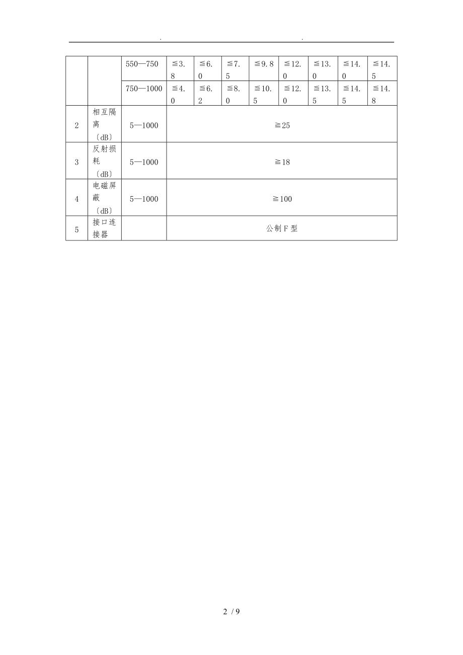 有线电视系统专用分支分配器产品说明书.doc_第2页