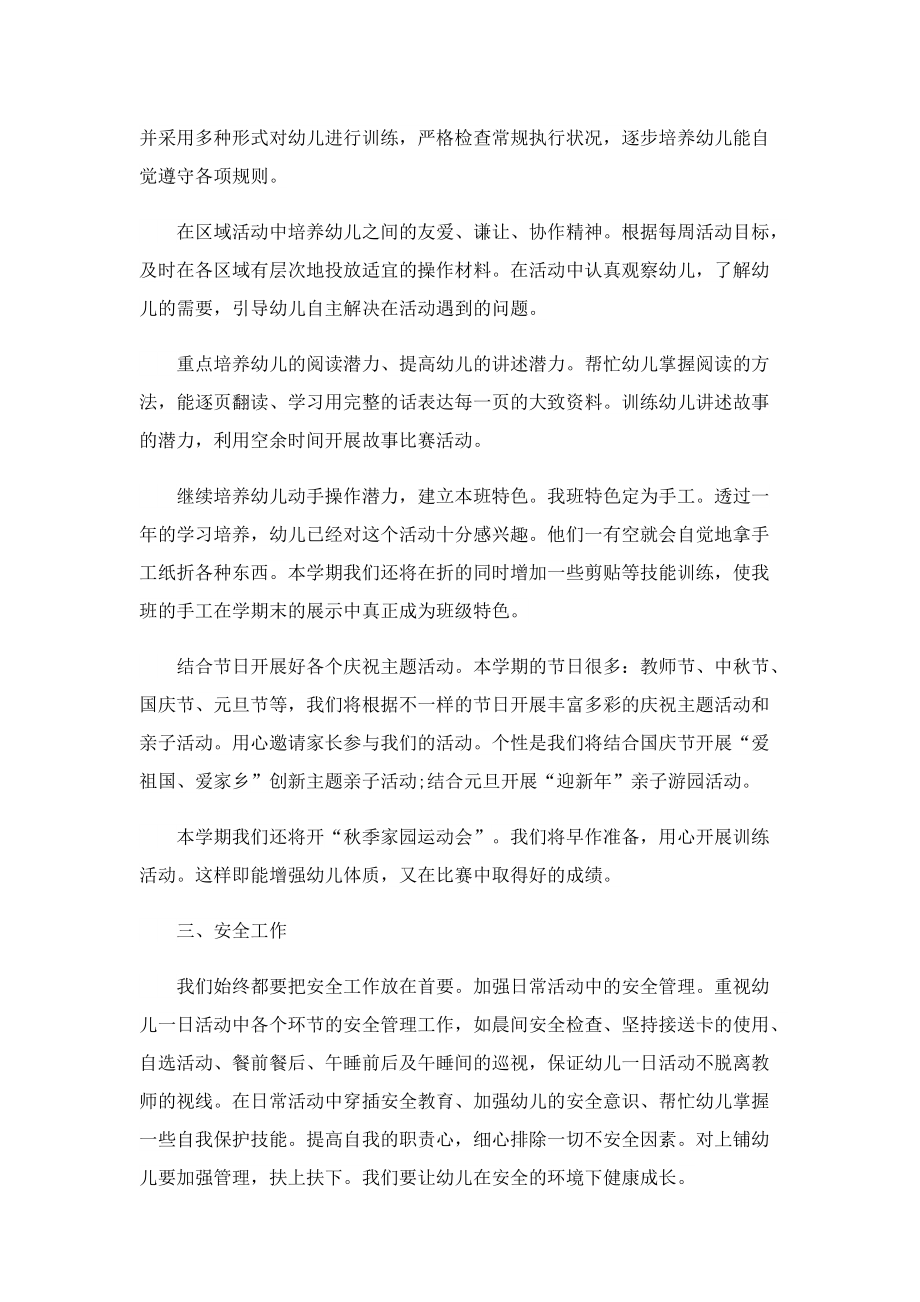 中班个人工作计划报告.doc_第3页