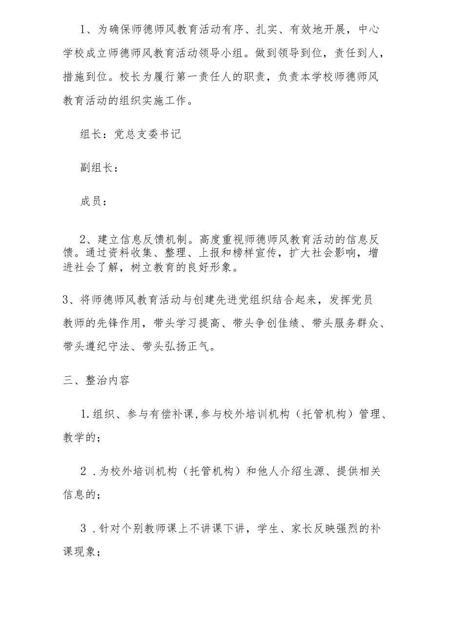 【新】师德师风专项整治工作实施方案.docx_第2页