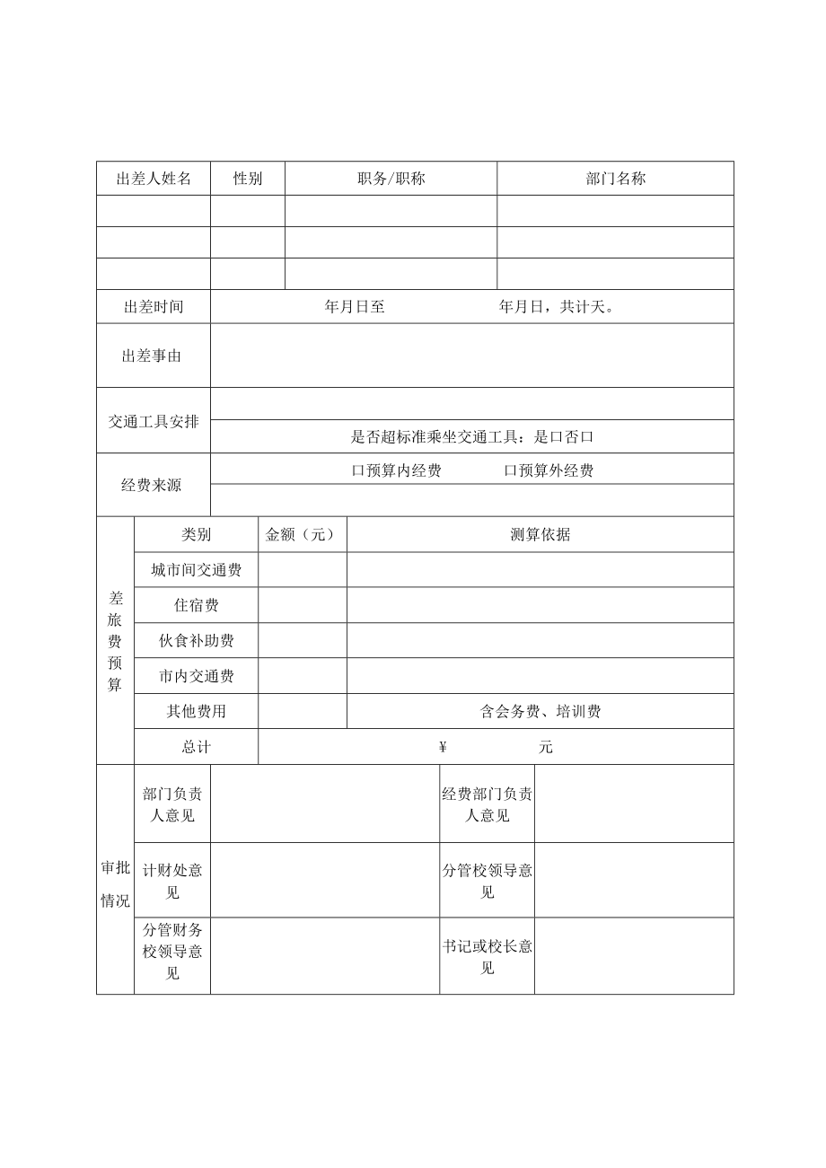 公务出差审批表.docx_第1页