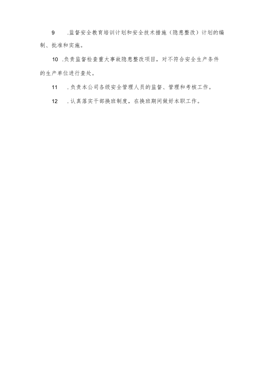 公司安全主任安全职责.docx_第2页