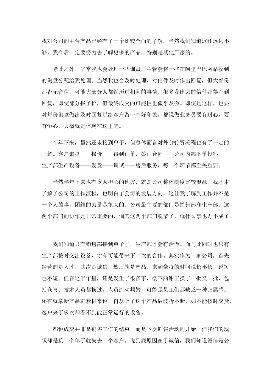 业务员试用期工作总结精选.doc_第2页