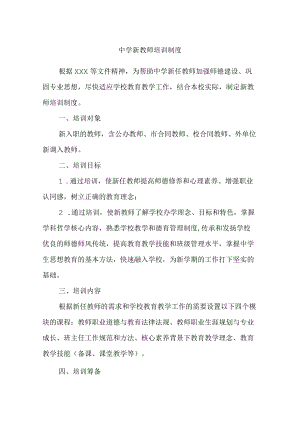 中学新教师培训制度.docx