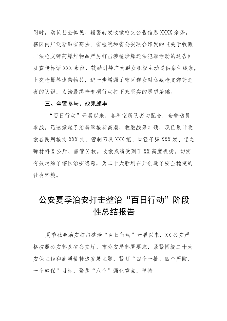 {精品}夏季治安打击整治百日行动工作总结.docx_第2页