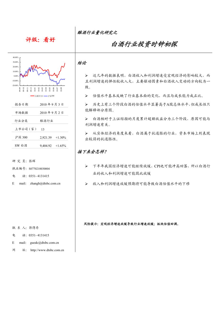 1_白酒行业投资时钟研究_XXXX0903_郭得存.docx_第1页