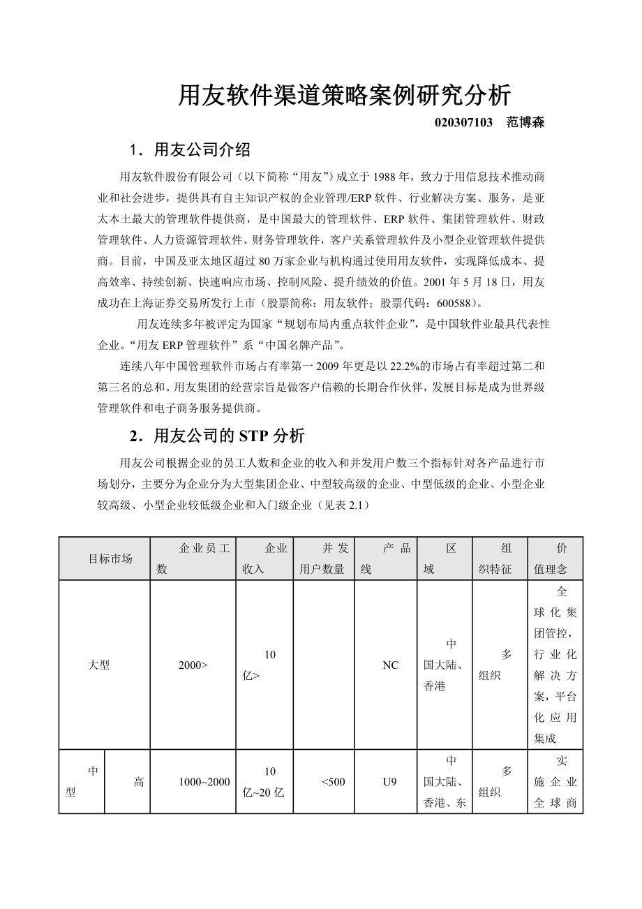 用友渠道案例分析.docx_第1页