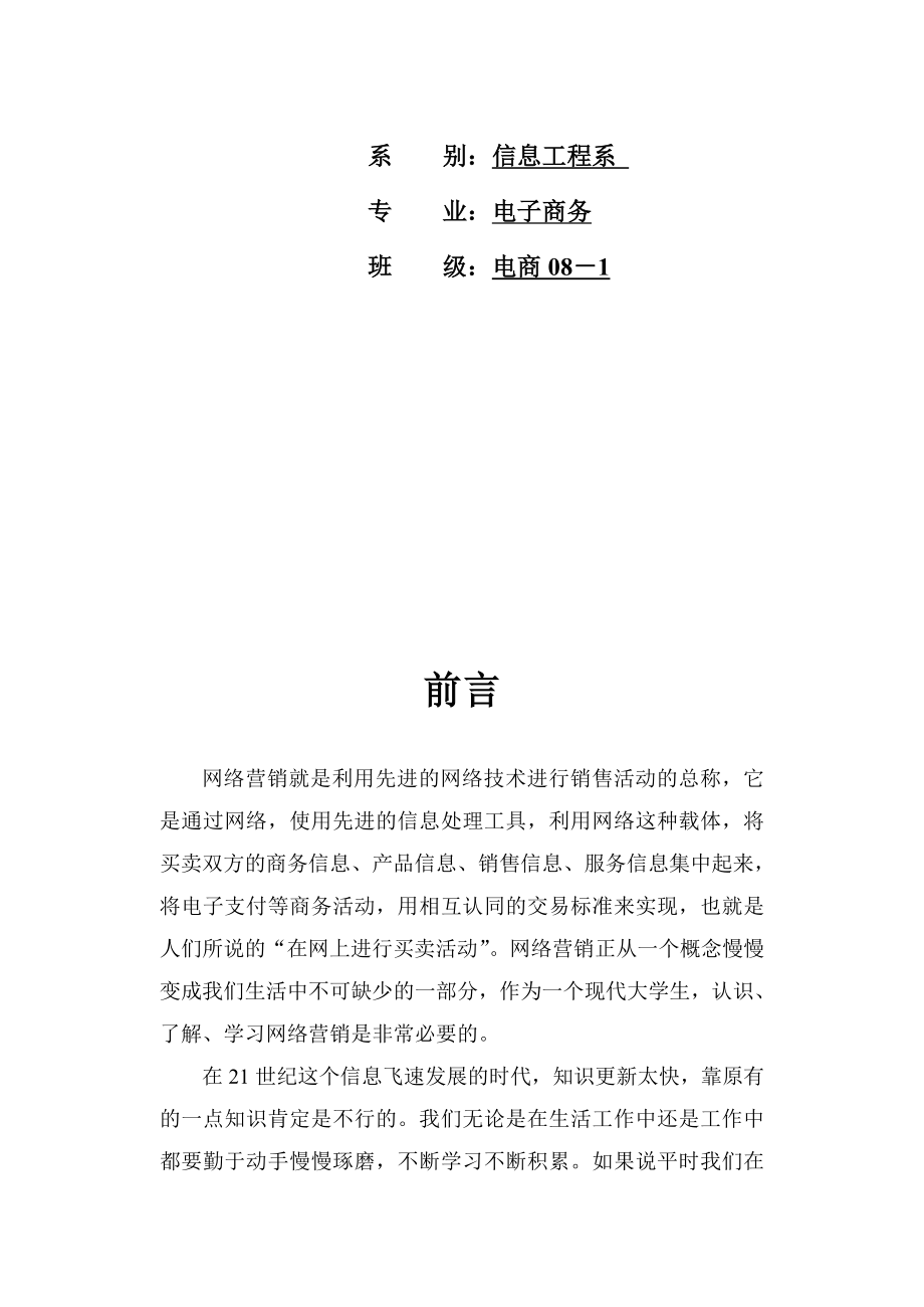 网络营销实习报告.docx_第2页