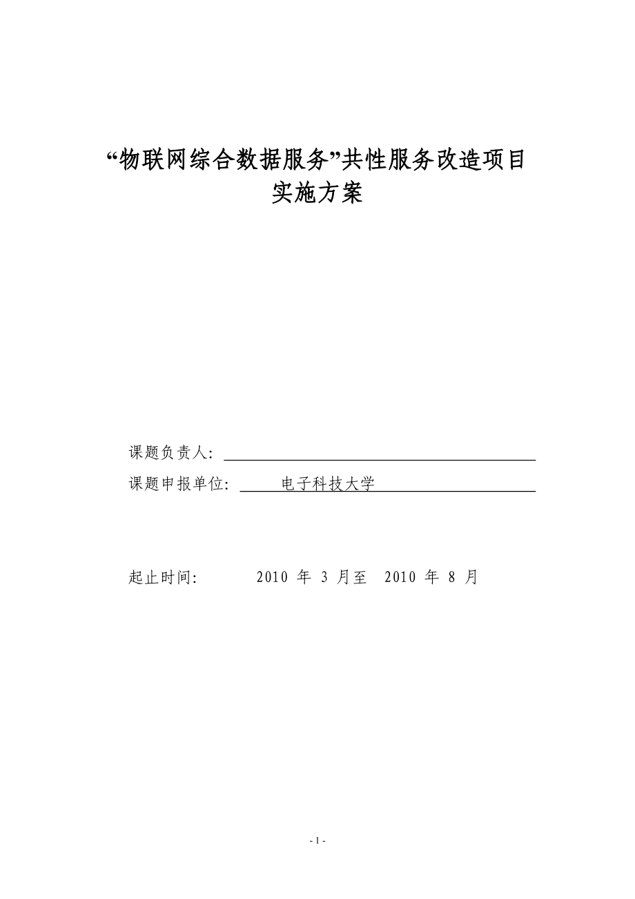 物联网综合数据服务-项目实施方案.docx_第1页