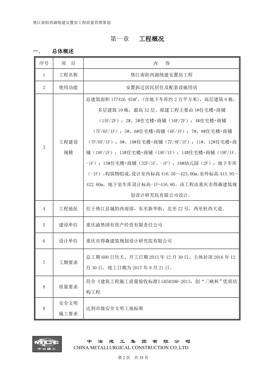 垫江南阳西湖统建安置房工程质量管理策划(终结版).docx_第3页