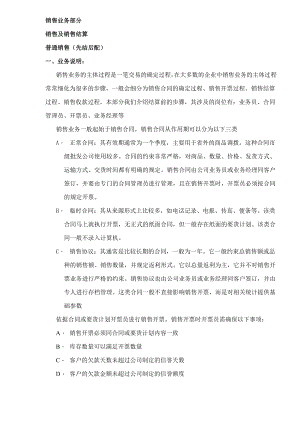 销售业务部分销售及销售结算DOC15.docx