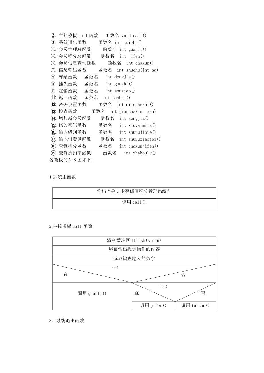 超市会员积分消费系统程序设计报告.docx_第3页