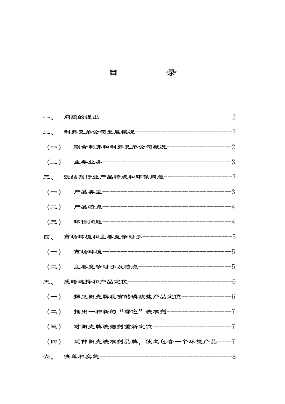 洗涤产品市场营销案例分析报告.docx_第2页