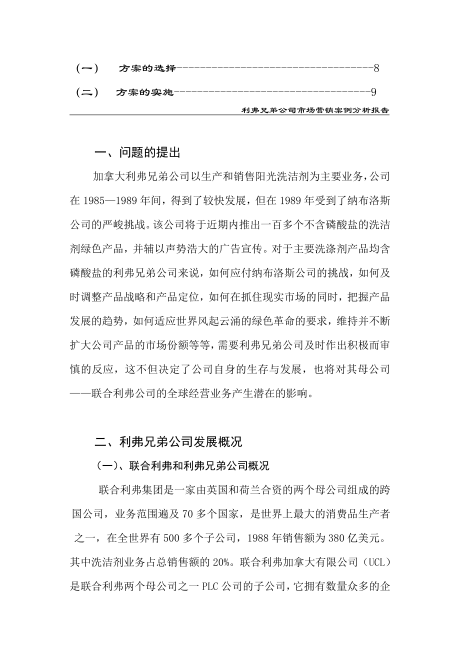 洗涤产品市场营销案例分析报告.docx_第3页