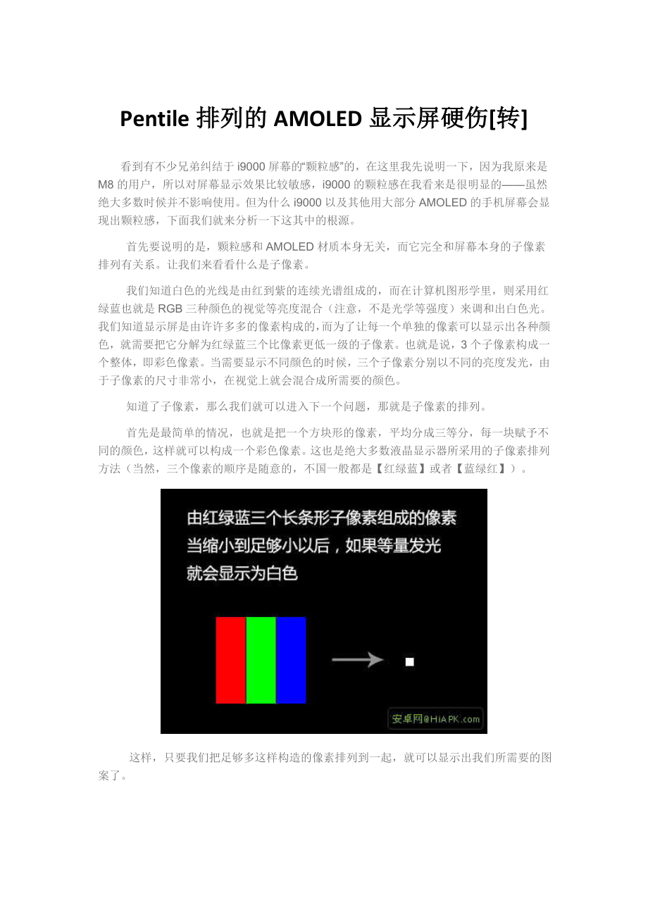 Pentile排列的AMOLED显示屏硬伤.docx_第1页