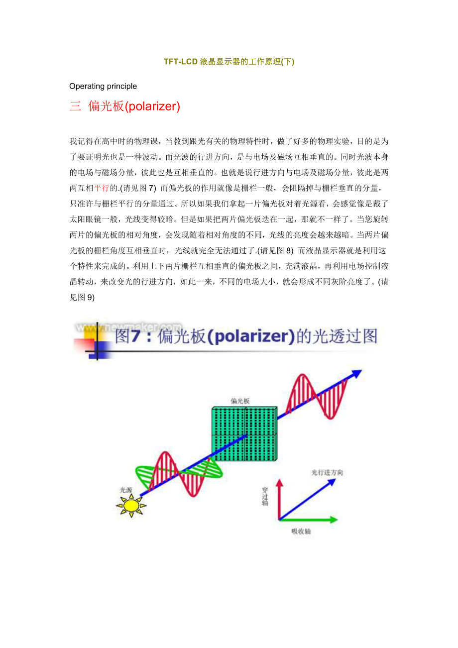 TFT-LCD液晶显示器的工作原理(下).docx_第1页