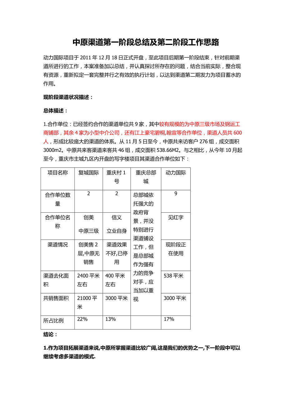 第二阶段渠道执行思路.docx_第1页