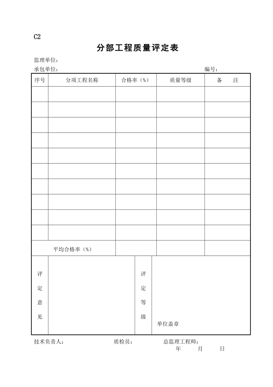 岳阳市市政基础建设质检及验收C表.docx_第2页