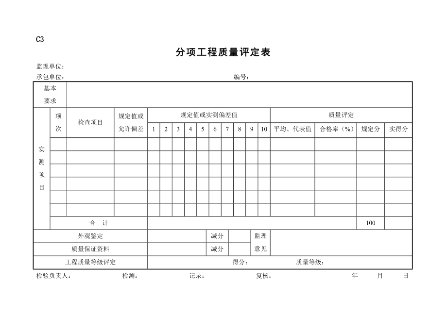 岳阳市市政基础建设质检及验收C表.docx_第3页