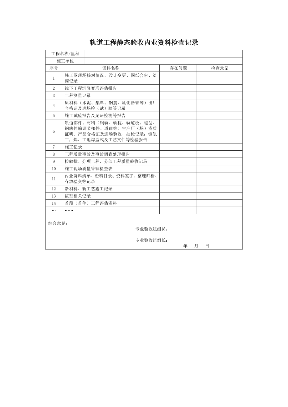 高速铁路工程静态验收所有附表.docx_第1页