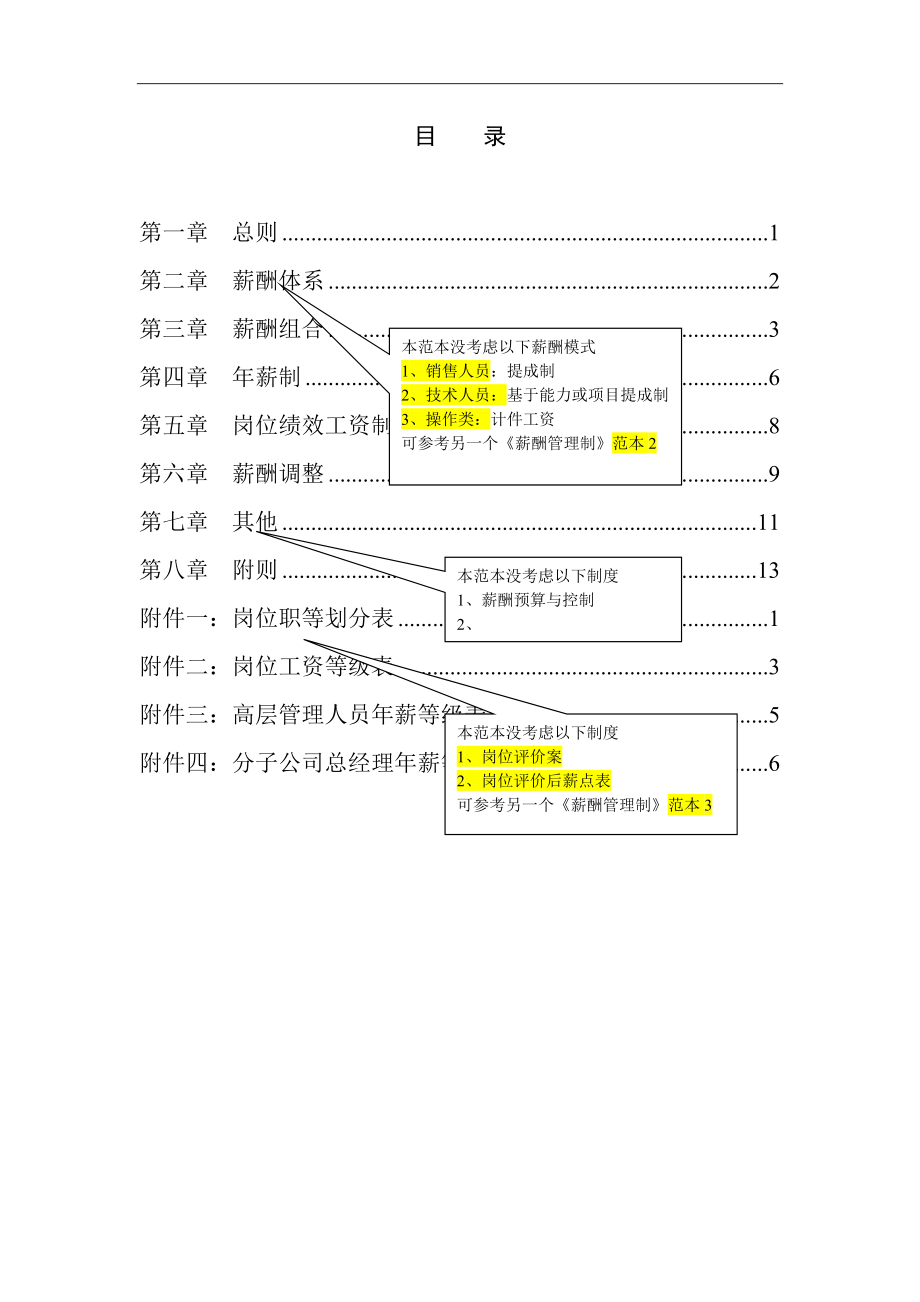 薪酬管理制度(范本A)(DOC34页).doc_第3页