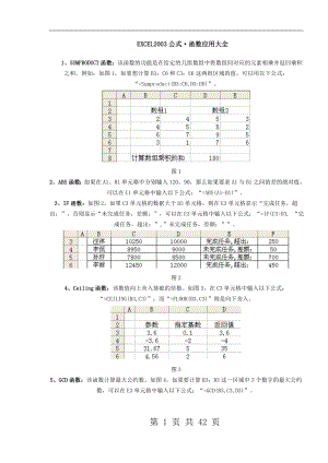 Excel表格函数应用大全.docx