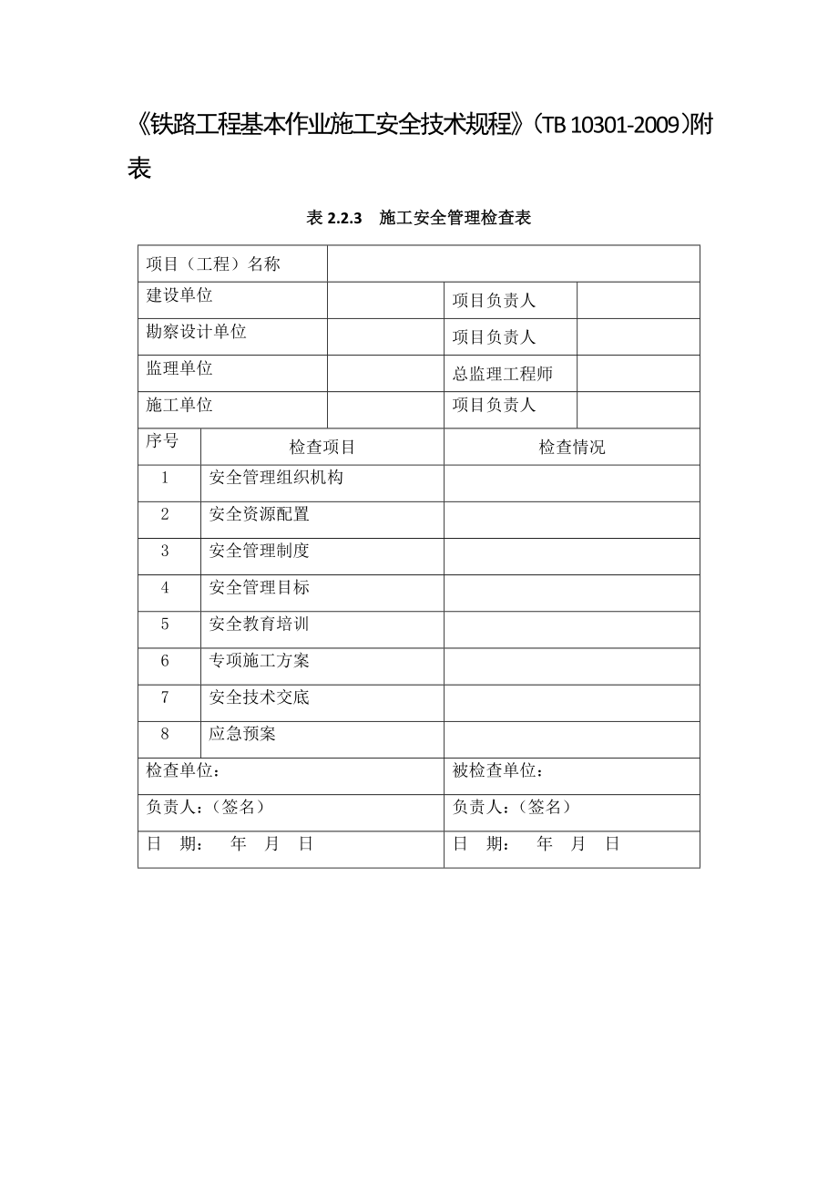 《铁路安全技术规程》中所有表格.docx_第1页