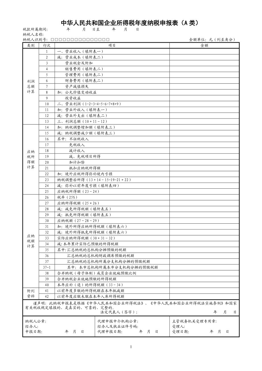 企业所得税年度纳税申报表(DOC 78页).docx_第2页