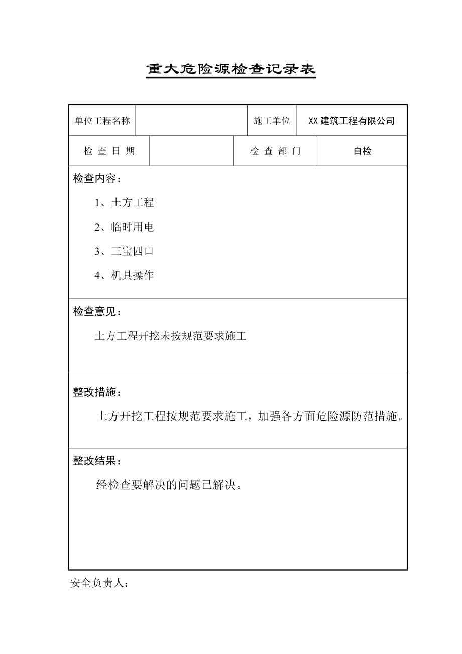 重大危险源安全检查记录表(DOC39页).doc_第1页