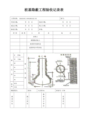 桩基隐蔽工程验收记录表.docx