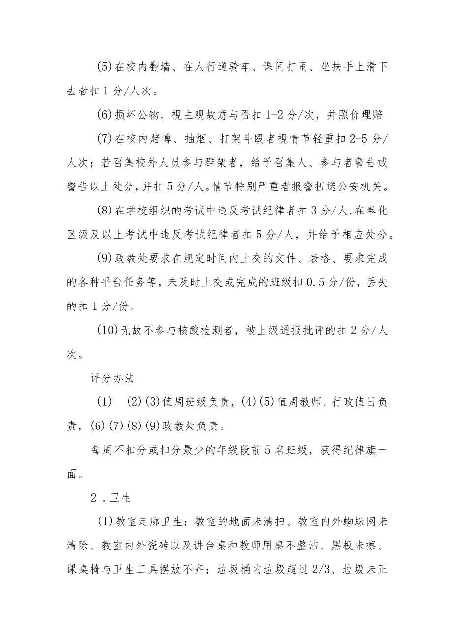 学校校园规范五项评比细则.docx_第2页