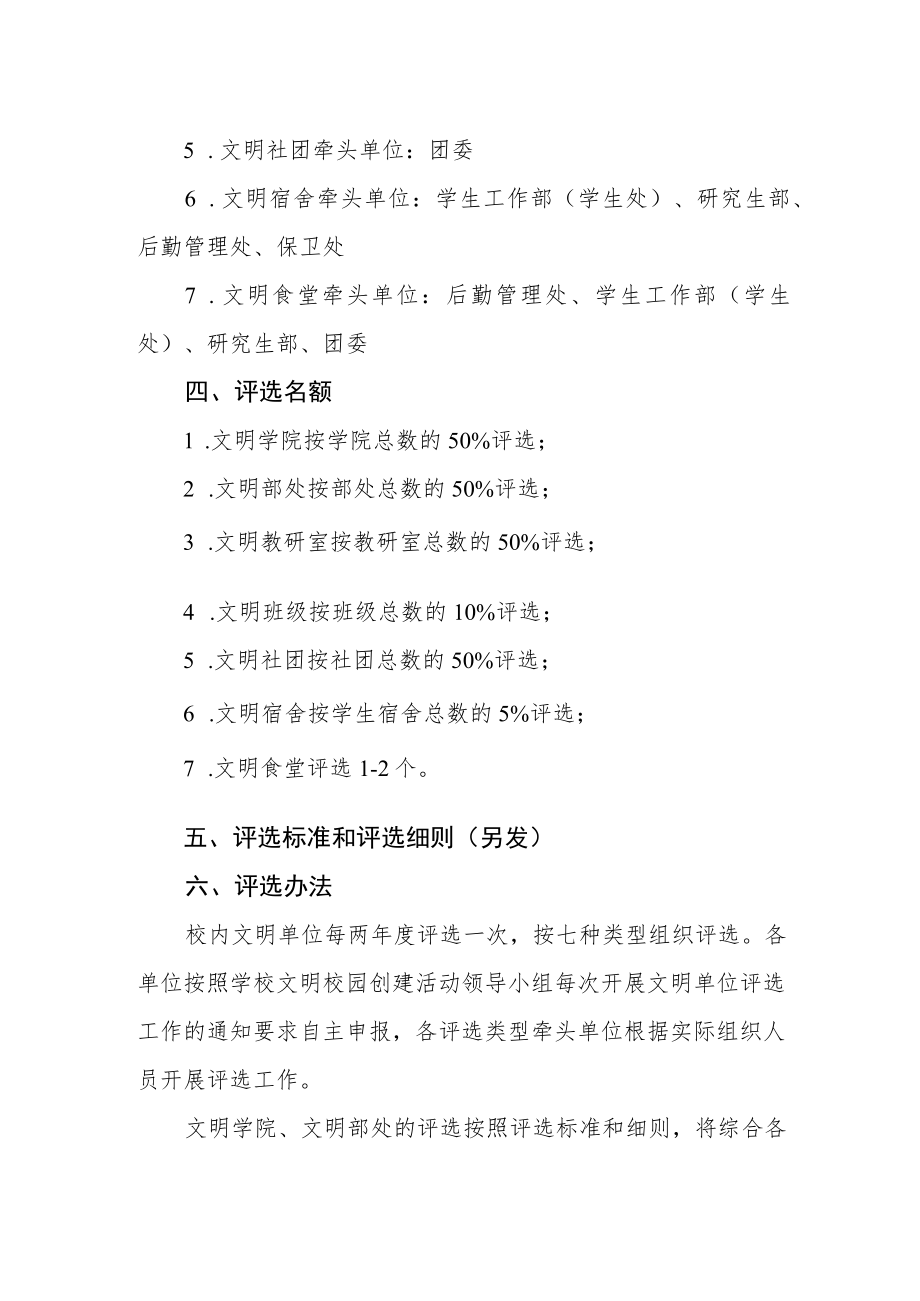 大学文明单位评选暂行办法.docx_第2页