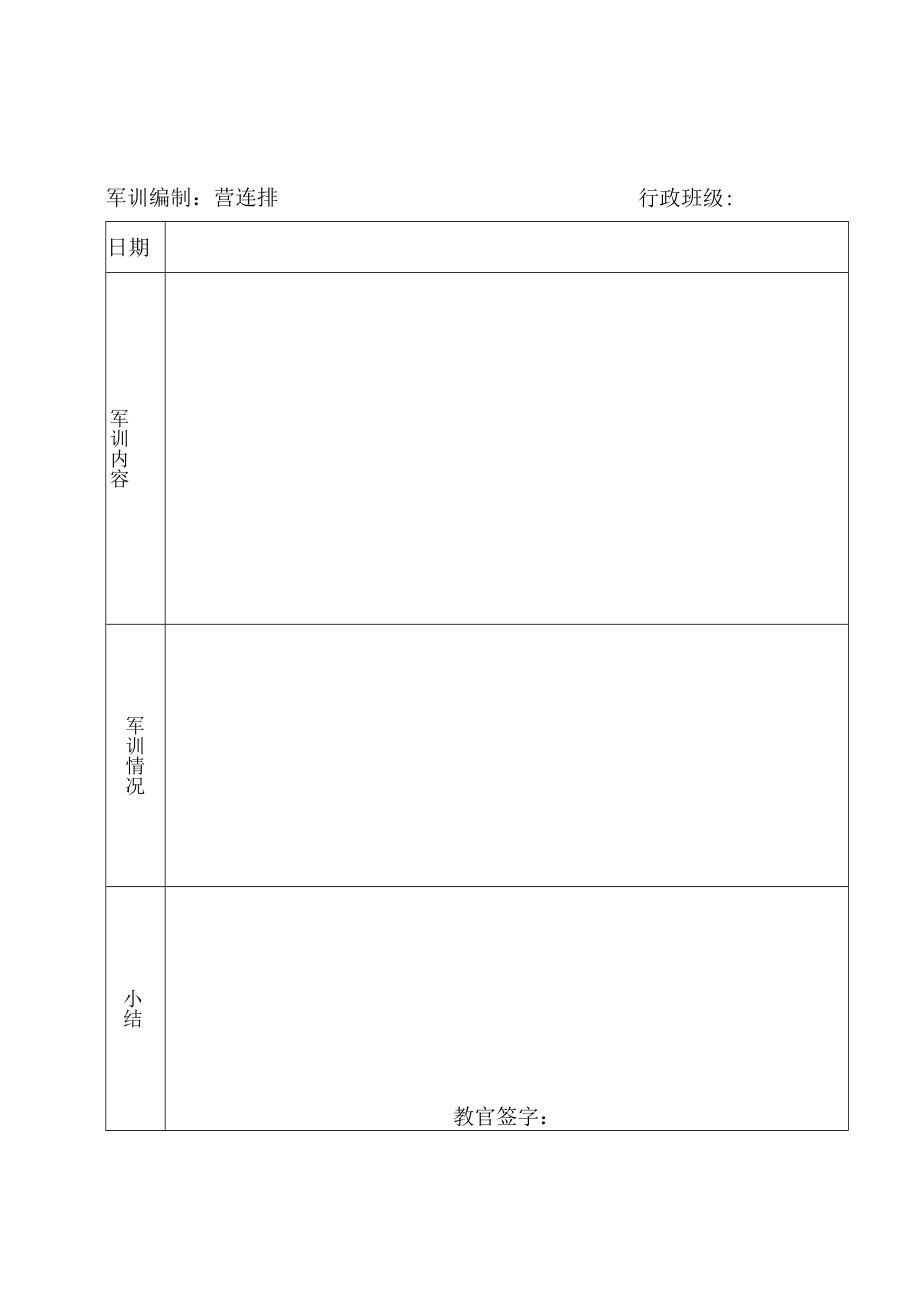 XX大学X年学生军训考核表.docx_第3页