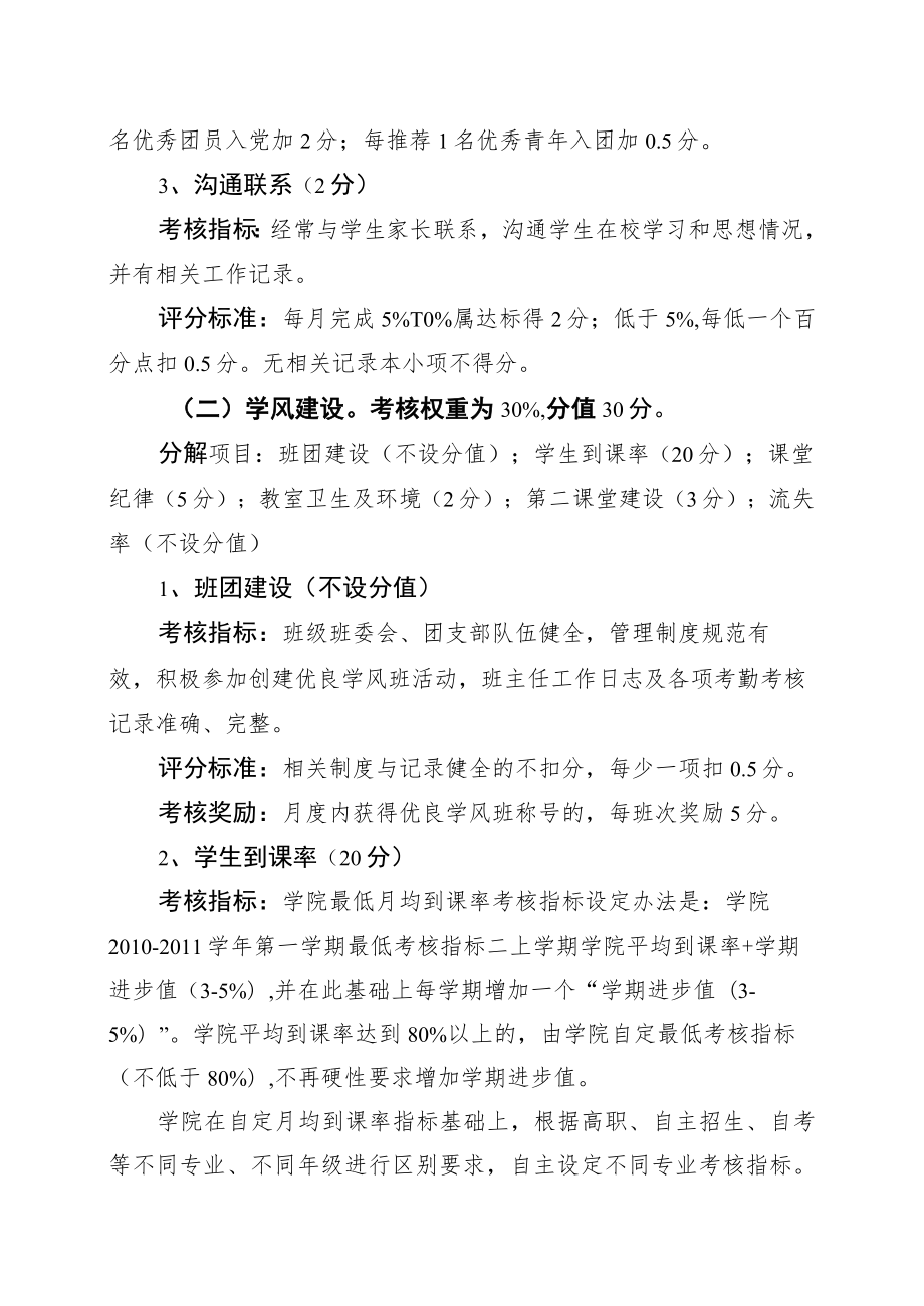 XX大学班主任月度考核办法.docx_第3页