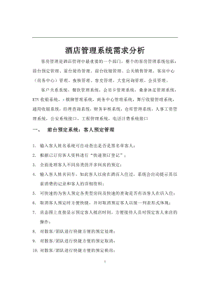 管理酒店系统文档分析--.docx