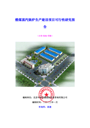 燃煤蒸汽锅炉生产建设项目可行性研究报告.docx