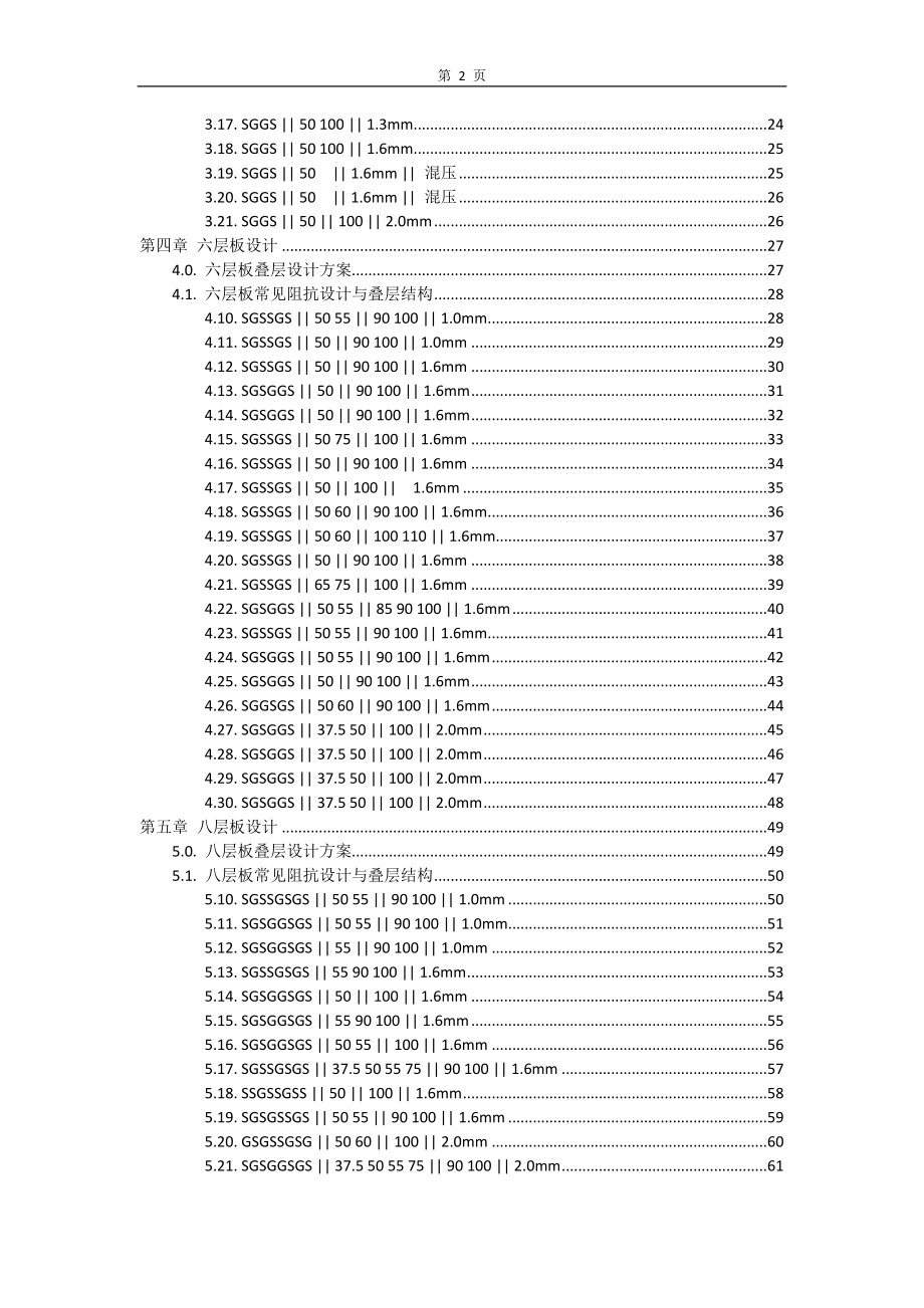 PCB线路板常用阻抗设计及叠层结构(DOC93页).doc_第2页