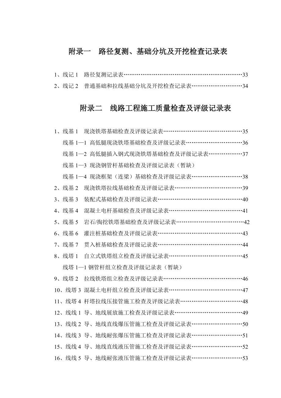 110KV-500KV架空电力线路工程质量检验及评定标准(含光纤).docx_第1页