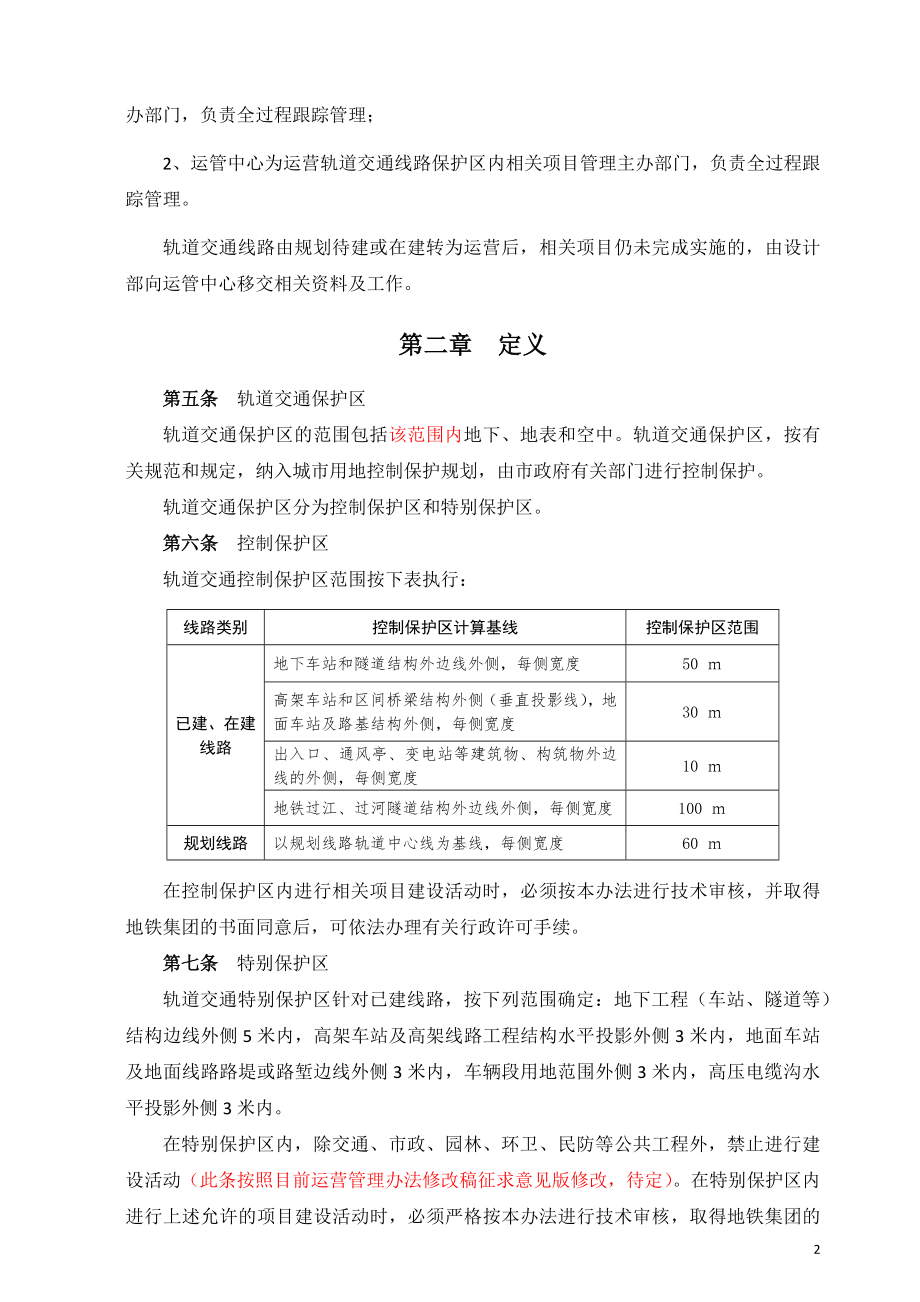 《杭州市地铁集团有限责任公司轨道交通保护区管理实施.docx_第2页