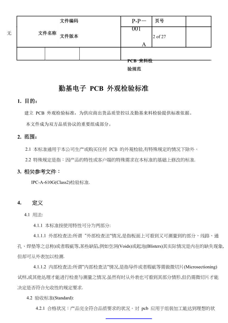 PCB来料检验规范.docx_第2页