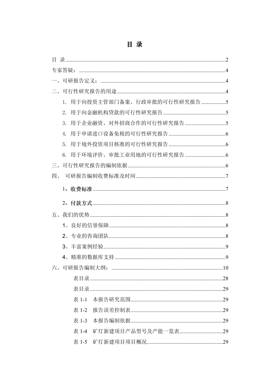 矿灯项目可行性研究报告.docx_第2页