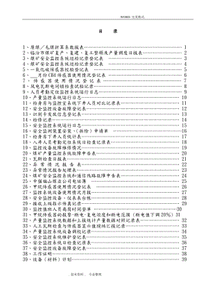 煤矿监控室各种表格(DOC43页).doc