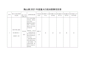 陶山镇2021年度重大行政决策事项目录.docx