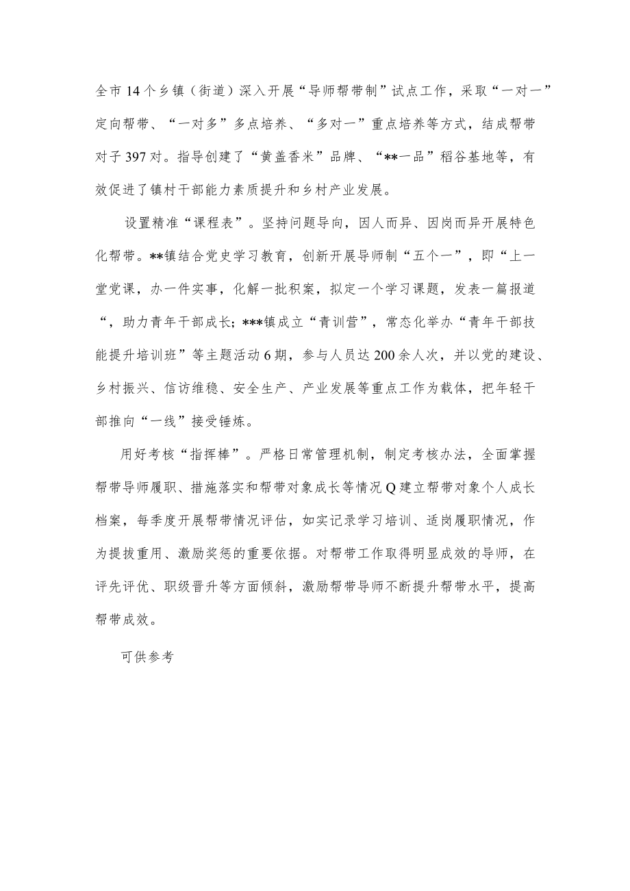 开足“马力”厚培基层生力军(经验材料).docx_第3页