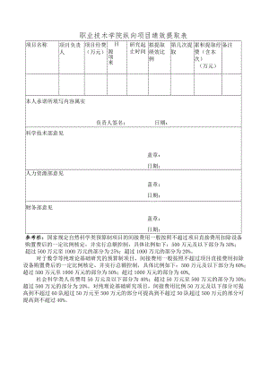 职业技术学院纵向项目绩效提取表.docx