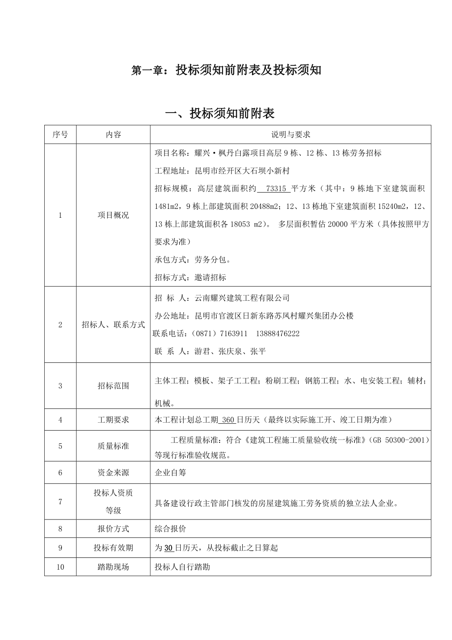 云南昆明某高层项目楼劳务招标文件.doc_第3页