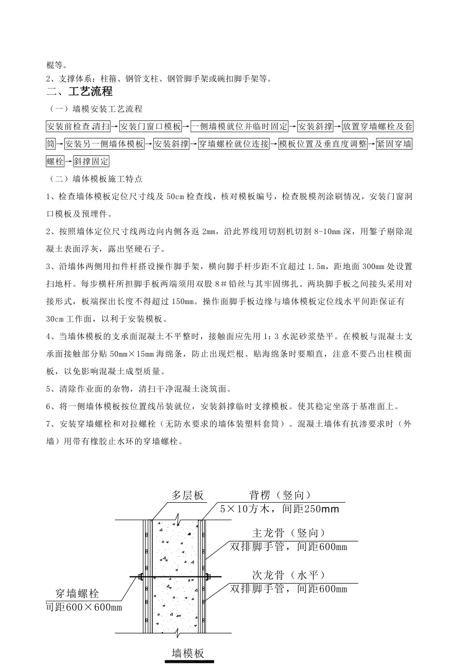 产业园项目模板工程施工技术交底.doc_第2页