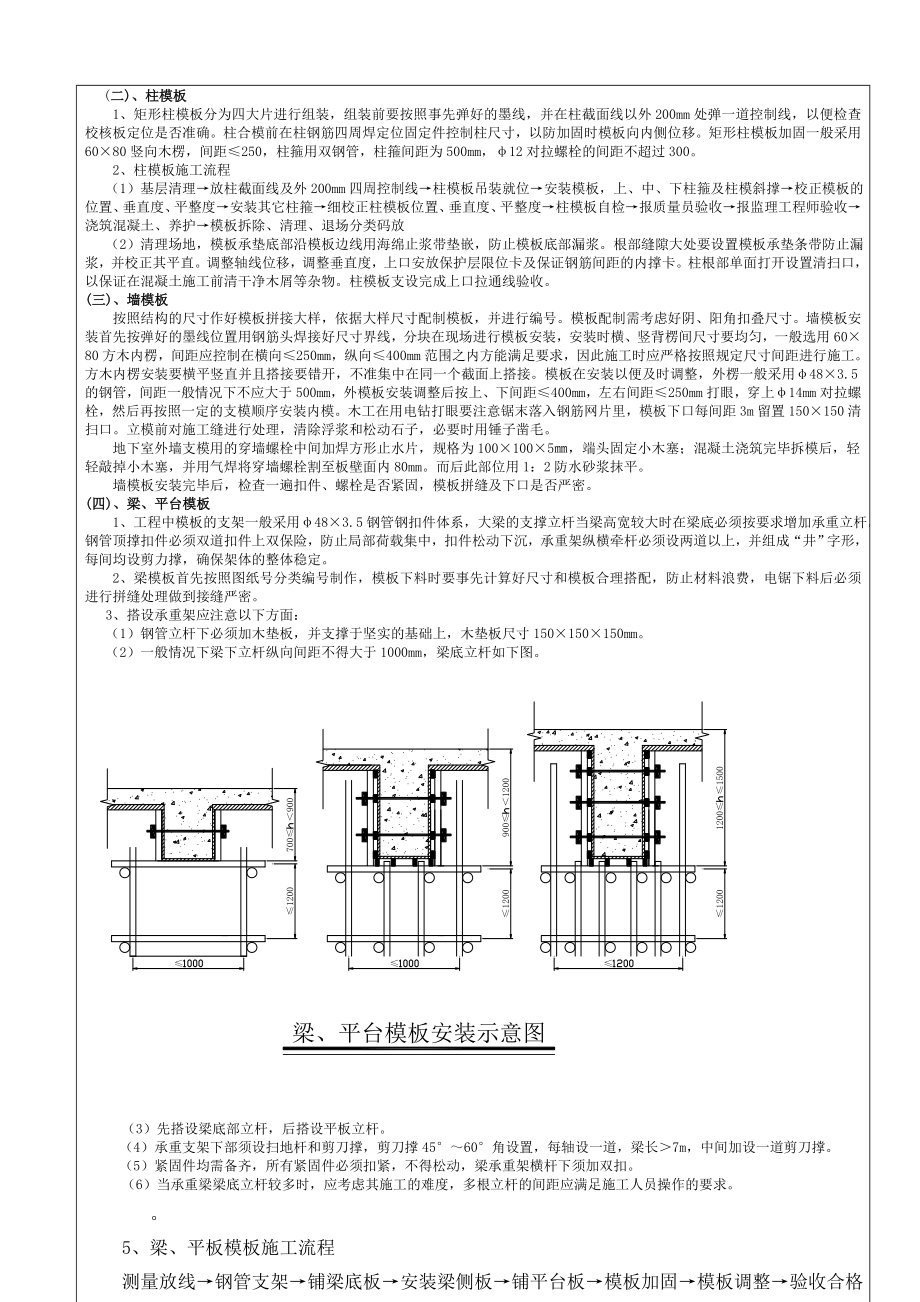 地基、主体结构模板工程技术交底.doc_第2页