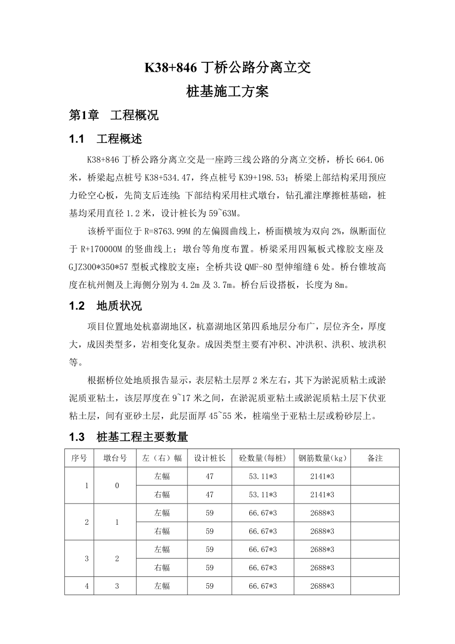 立交桥桩基施工方案.doc_第1页